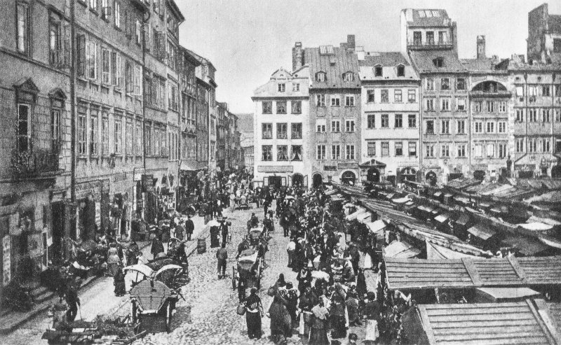 Varšuvos turgaus aikštė XIXa.